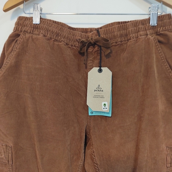 PRANA | Corduroy Cargo Pants | Lost Highway | Organic Cotton| Tobacco/Se… - Picture 8 of 16